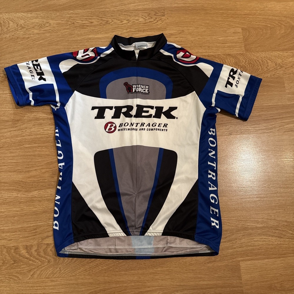 TREK BONTRAGER Cycling Jersey Men's XL Multicolor Airies Micro Plus Partial Zip